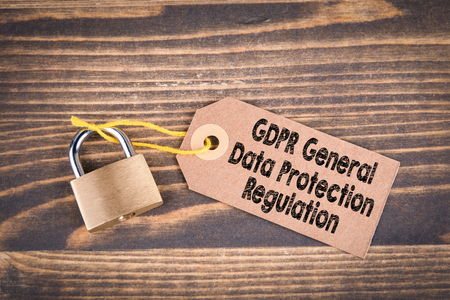 GDPR. General Data Protection Regulation. Cyber security and privacy conceptの写真素材