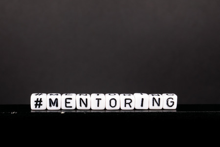 Hashtag with word Mentoring. Skills and education backgroundの写真素材
