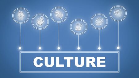 Culture concept. Illustration technology web background. Global network connection.の写真素材