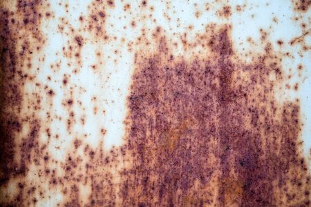 Corroded metal rusty wall plate background with copy space