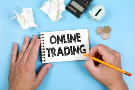 Online Trading. Business, technology and online media marketing conceptの写真素材