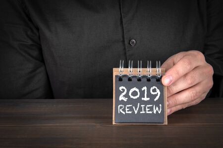 2019 Review concept. Business, report, achievements and goals