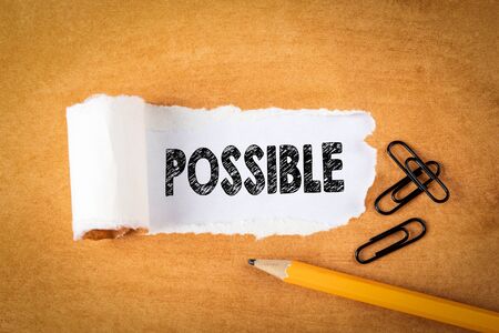 Possible. Success, challenge, opportunity and career conceptの写真素材