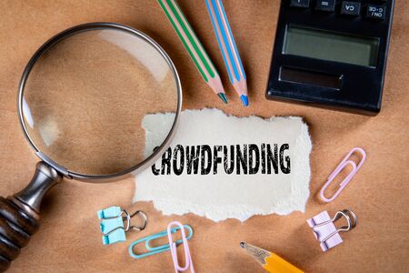 Crowdfunding. Project, platform, event and success conceptの写真素材