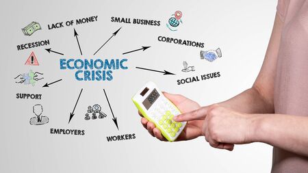 Economic Crisis. Recession, Lack Of Money, Social Issues and Support conceptの写真素材