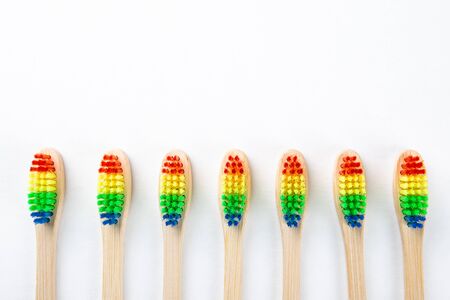 Dental hygiene, dentist, caring and vegans conceptの写真素材