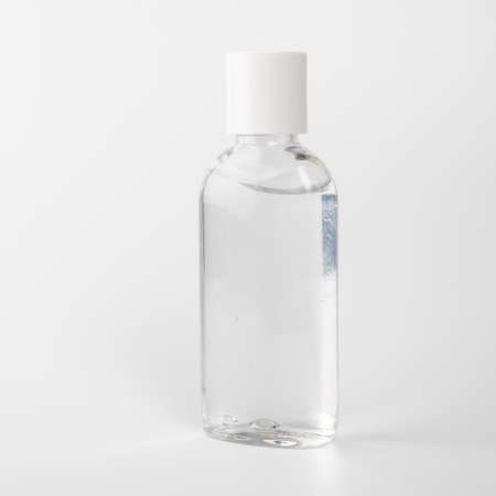 Hand sanitizer on a white background. Hygiene, health and care concept