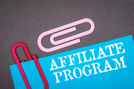 AFFILIATE PROGRAM. Business, marketing and advertising conceptの写真素材