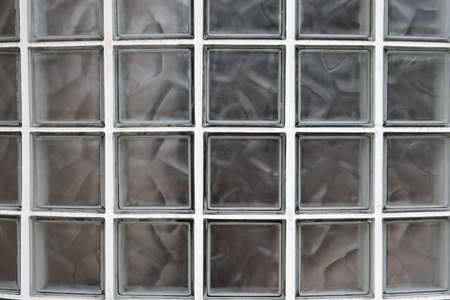 Glass block background. Interior and exterior. Design solutions