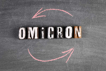 Spread of disease and introduction of restrictions on the new Covid-19 Omicronの写真素材