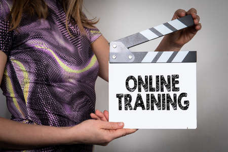 Online Training. Business, education and development concept
