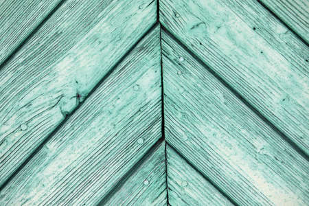Green wood texture background. Wooden facade, exterior