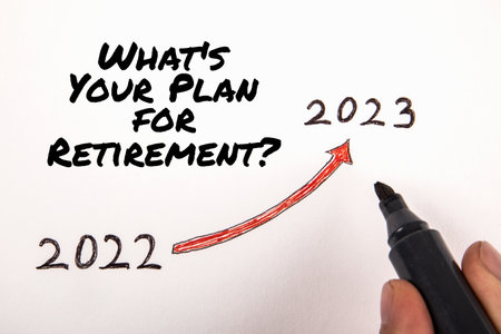 Whats Your Plan for Retirement. Text on a white background