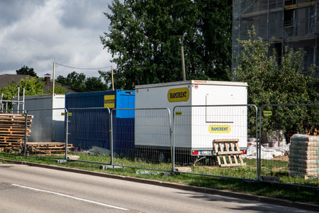 RAMIRENT rental of containers and equipment for construction sitesのeditorial素材