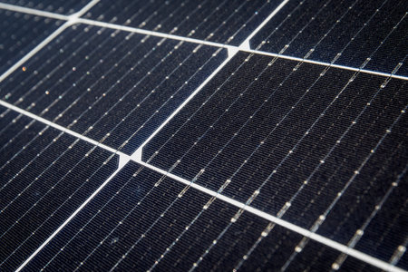 Solar power plant. Alternative source of electricityの写真素材