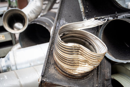 Sorting and processing of scrap metal. Ventilation and conditioning systemsの写真素材