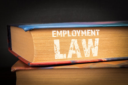 Employment Law Book Concept on Legal Regulations and Workplace Rights