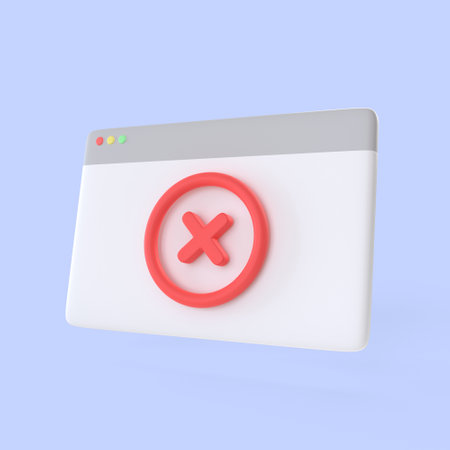 Interface desktop windows with a check mark, a sign of the cross and arrow mouse icon. realistic right and wrong button symbols 3d render, online banking payment and investment concept.の写真素材