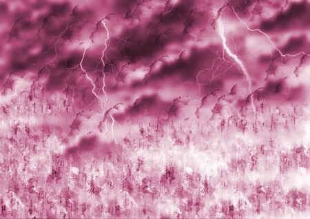 storm and lighting backgroundの写真素材