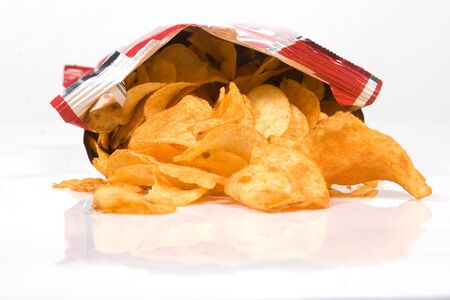 potato chipsの写真素材