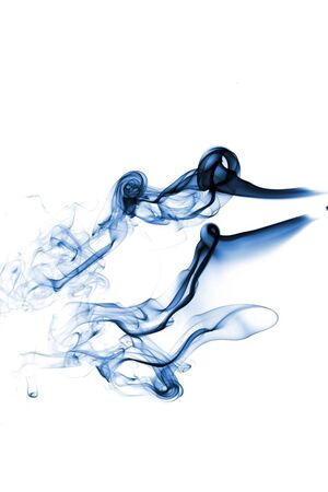 Blue smoke isolated on white
の写真素材
