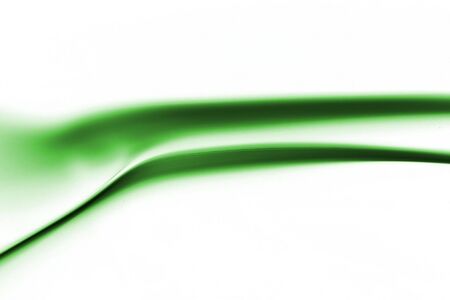 Green Smoke on White Backgroundの写真素材