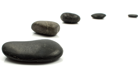 Stones isolated on white の写真素材