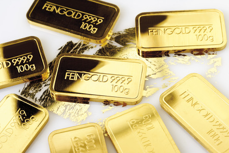 Gold barsの写真素材
