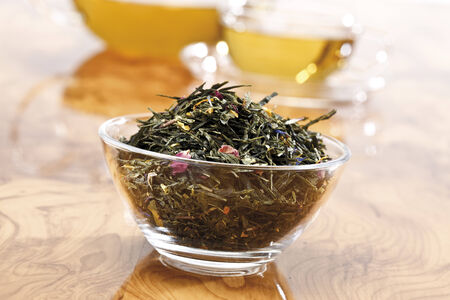 Green tea mixtureの写真素材