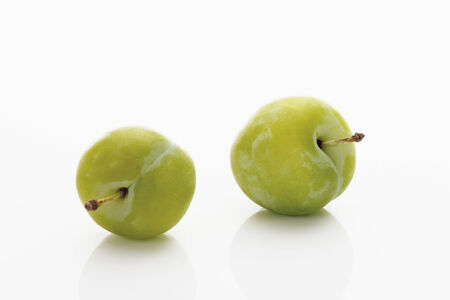 Green plumsの写真素材