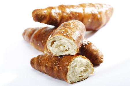 Pretzel rolls, close-upの写真素材