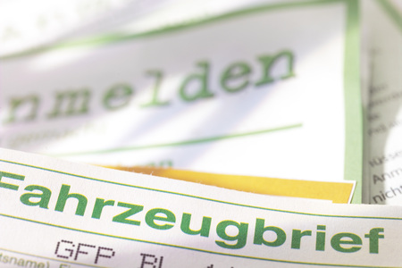 Vehicle titleの写真素材