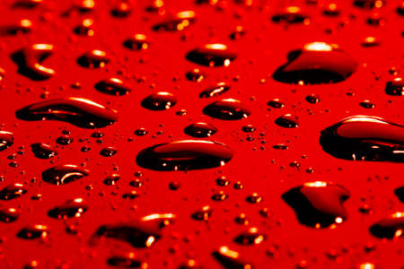 Water drops on pane, close up