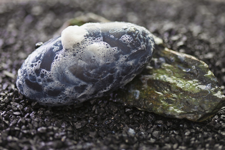 Foamy Soap on stone