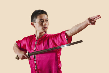 Kung Fu, Jianshu, Xianren zhilu, Man holding sword