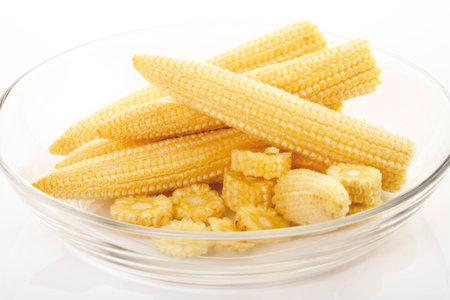 Corn cobs, close-upの写真素材