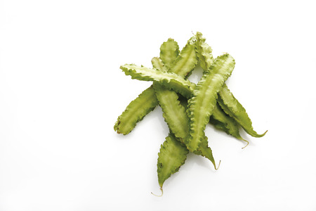 Raw winged beans (Psophocarpus tetragonolobus)の写真素材