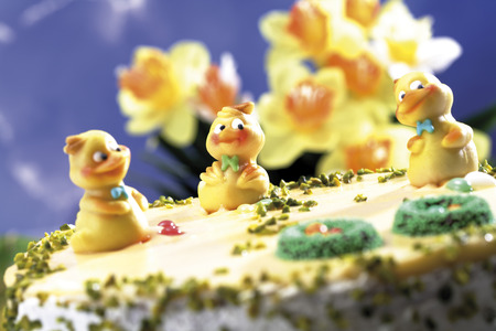 Easter cake, close-upの写真素材