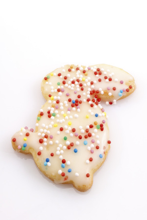 Bunny-shaped Easter cookie
