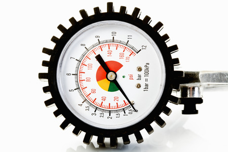 Pressure gauge, Manometer, air pressure measuring scaleの写真素材