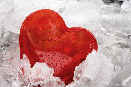 Frozen heartの写真素材