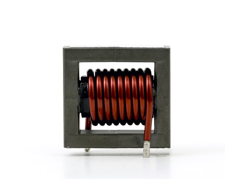 Inductive component, copper wire coil, ferrite core