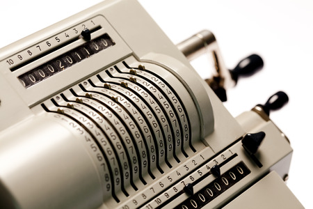 Old calculatorの写真素材