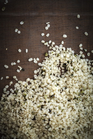 Peeled hemp seedsの写真素材