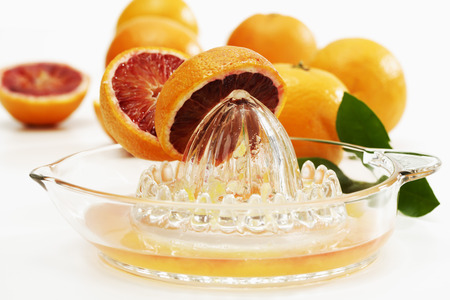 Blood oranges and citrus squeezer