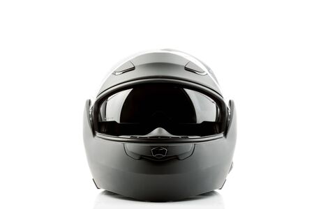 Motor bike helmet for road safetyの写真素材