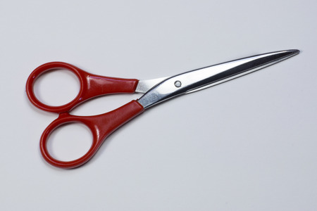 Scissors on white backgroundの写真素材