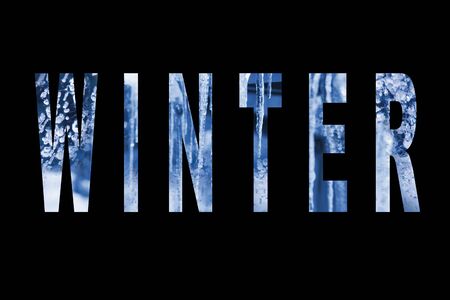 Writing winterの写真素材