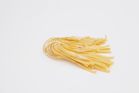 Homemade ribbon noodles, fresh pastaの写真素材