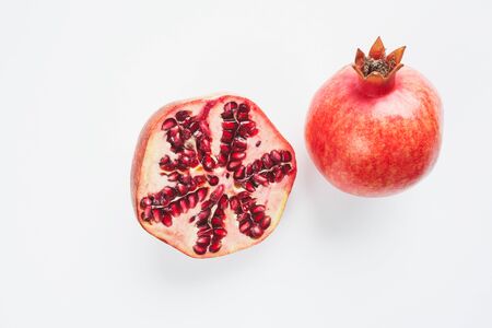 Pomegranate, pomegranate seedsの写真素材